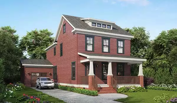 image of beach house plan 1930